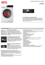 Product informatie AEG wasmachine L7FB84EW