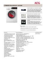 Product informatie AEG wasmachine L7FB86EW