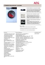 Product informatie AEG wasmachine L7FE96EW