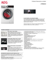 Product informatie AEG wasmachine L7FEN94CS
