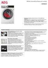 Product informatie AEG wasmachine L8FEN94CV
