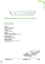 Product informatie ATAG afzuigkap plafond inbouw WU1150PMX