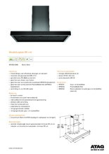Product informatie ATAG afzuigkap wand WS90212MS