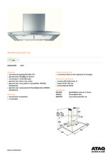 Product informatie ATAG afzuigkap wand rvs WS60211PM