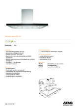 Product informatie ATAG afzuigkap wand rvs WS90211PM