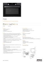 Product informatie ATAG combi/stoomoven blacksteel CS4612C