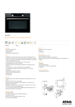 Product informatie ATAG combi/stoomoven grafiet inbouw CS4692D