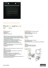 Product informatie ATAG combi/stoomoven inbouw blacksteel CS6612D