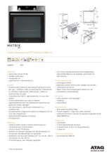 Product informatie ATAG combi-stoomoven inbouw rvs CS6611C