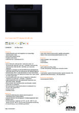 Product informatie ATAG combi-stoomoven met magnetron inbouw rvs CSX46121D