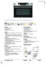Product informatie ATAG combi-stoomoven rvs CS4511D