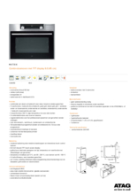 Product informatie ATAG combi/stoomoven rvs inbouw CS4611D