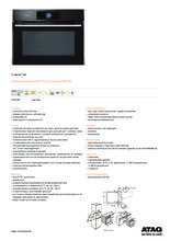Product informatie ATAG combi-stoomoven zwart inbouw CS4674M