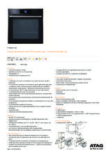 Product informatie ATAG combi-stoomoven zwart inbouw CS6574M1C
