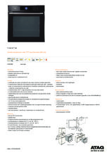 Product informatie ATAG combi-stoomoven zwart inbouw CS6674M