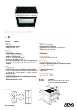 Product informatie ATAG fornuis inductie FI9011EN