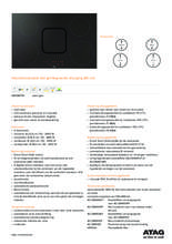 Product informatie ATAG inductie kookplaat met afzuiging HIDD8471E