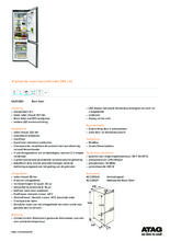Product informatie ATAG koelkast blacksteel KA2512BD