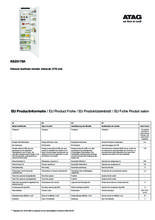 Product informatie ATAG koelkast inbouw KS25178A