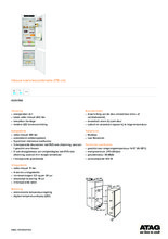 Product informatie ATAG koelkast inbouw KS35178B