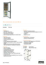 Product informatie ATAG koelkast met wijn blacksteel KA2512WD