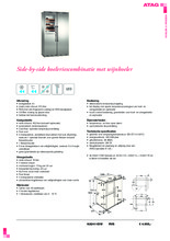 Product informatie ATAG koelkast side-by-side KA2411DW