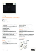 Product informatie ATAG koffiemachine rvs CM4611D