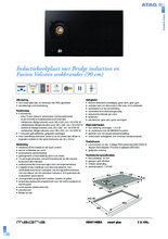 Product informatie ATAG kookplaat gas-inductie IG9571MBA