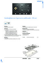 Product informatie ATAG kookplaat inbouw grafiet HG9592EBA