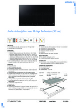 Product informatie ATAG kookplaat inductie HI9271MV