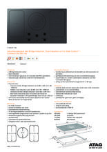Product informatie ATAG kookplaat inductie inbouw HI9272SVC