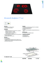 Product informatie ATAG kookplaat keramisch HL7271M