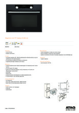 Product informatie ATAG magnetron blacksteel inbouw MA4612C