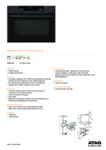 Product informatie ATAG magnetron inbouw MA46121C