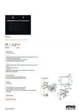 Product informatie ATAG magnetron inbouw MA4692C