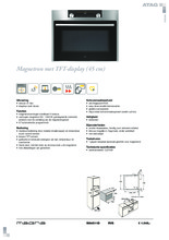 Product informatie ATAG magnetron rvs MA4511D