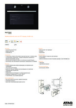 Product informatie ATAG oven grafiet inbouw OX4692C