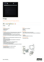 Product informatie ATAG oven grafiet inbouw OX6692C
