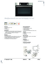 Product informatie ATAG oven inbouw OX4511C