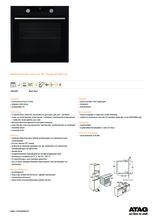 Product informatie ATAG oven inbouw blacksteel OX6612D