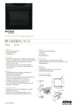 Product informatie ATAG oven inbouw blacksteel ZX66121C