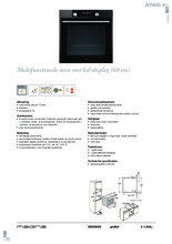 Product informatie ATAG oven inbouw grafiet OX6592C