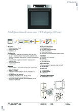 Product informatie ATAG oven inbouw rvs OX6511D