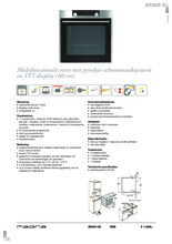 Product informatie ATAG oven inbouw rvs ZX6511D