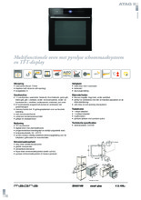 Product informatie ATAG oven inbouw zwart ZX6574M