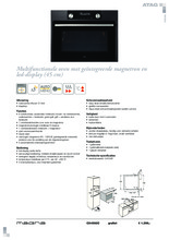 Product informatie ATAG oven met magnetron grafiet CX4592C