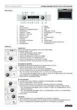 Product informatie ATAG oven met magnetron inbouw CX4411B