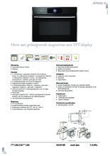 Product informatie ATAG oven met magnetron inbouw CX4574M