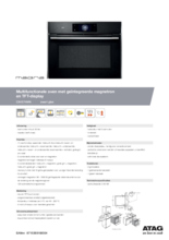 Product informatie ATAG oven met magnetron inbouw CX4574MN