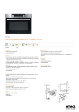 Product informatie ATAG oven met magnetron inbouw CX4611D